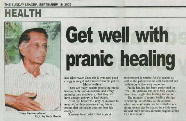 Get well with Pranic Healing